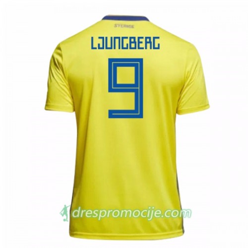 Švedska Dres Ljungberg 9 Domaći Svjetsko prvenstvo 2018 Švedska Dres Ljungberg 9 Domaći Svjetsko prvenstvo 2018